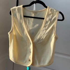 Donni Chenille Vest Creme